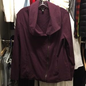 Banana Republic Factory Moto Zip Sweater Jacket